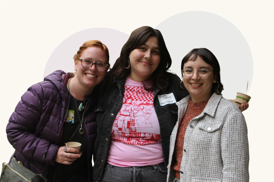 Three Enterprise for Equity ambassadors smiling together